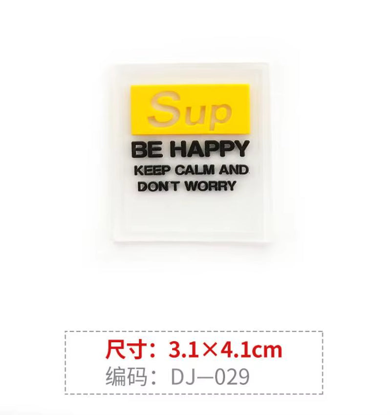 1 Piece Small Size Need Hand-Sewn Color PVC Soft Label, Rubber Label Patch Stickers, Clothes T-Shirt Hole Cloth Patch