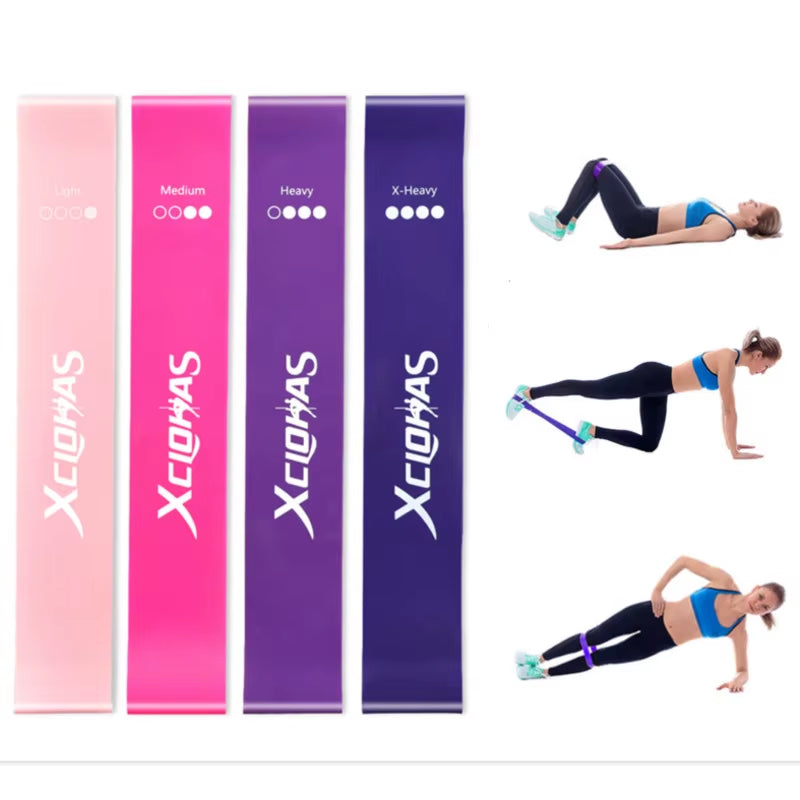 4 /5 Levels Yoga Resistance Rubber Bands Crossfit Exercise Rubber Band for Women Men Strength Training Fitness Gum Pilates Sport