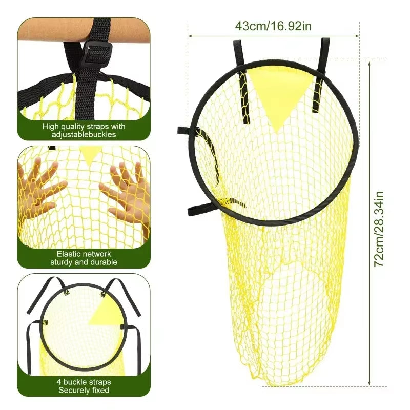 Football Target Net Foldable Football Training Net Easy to Attach and Detach Soccer Goal for Football Training Practice 17X28In