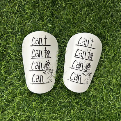 1 Pair Mini Football Shin Pad Wear-Resistant Shock Absorbing Leg Protector Lightweight Portable Soccer Training Shank Board