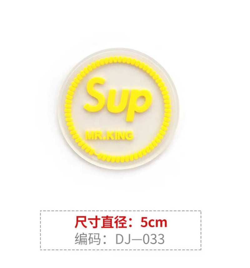 1 Piece Small Size Need Hand-Sewn Color PVC Soft Label, Rubber Label Patch Stickers, Clothes T-Shirt Hole Cloth Patch