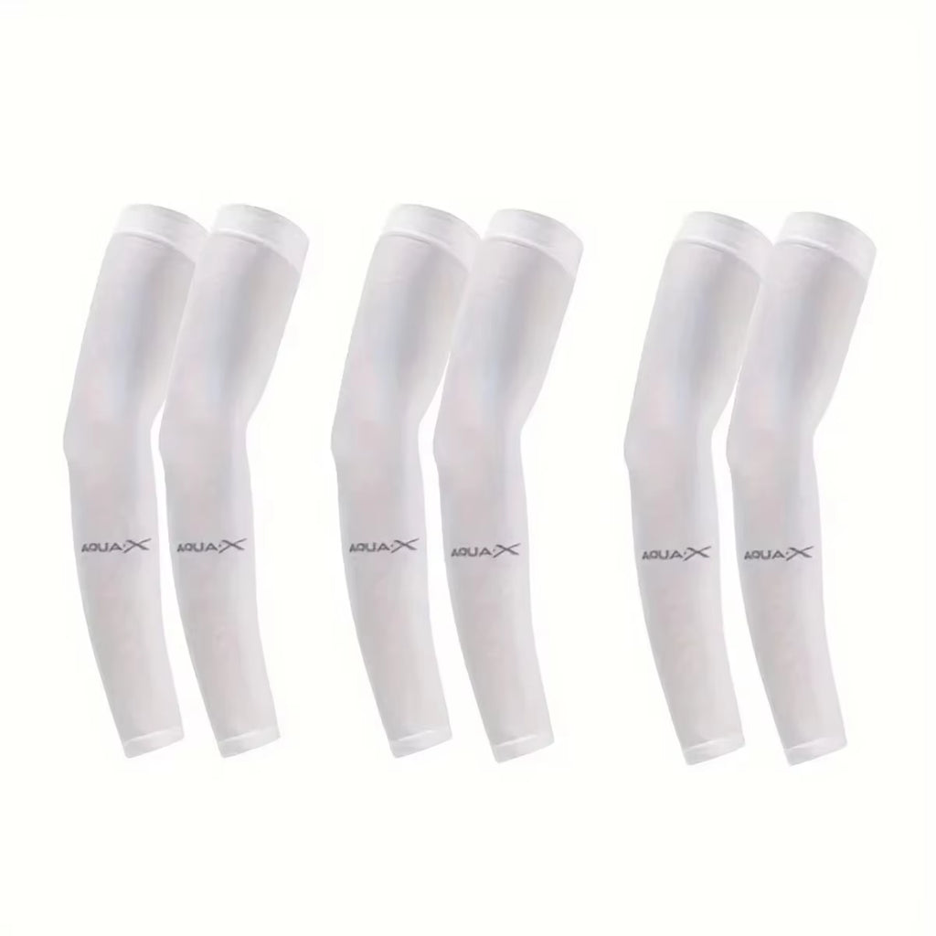 3Pcs Ice Sleeves Men'S Sun Protection Sleeves Women'S Summer Sun Protection Sleeves Ice Silk Sleeves Outdoor Cycling Gloves Arm