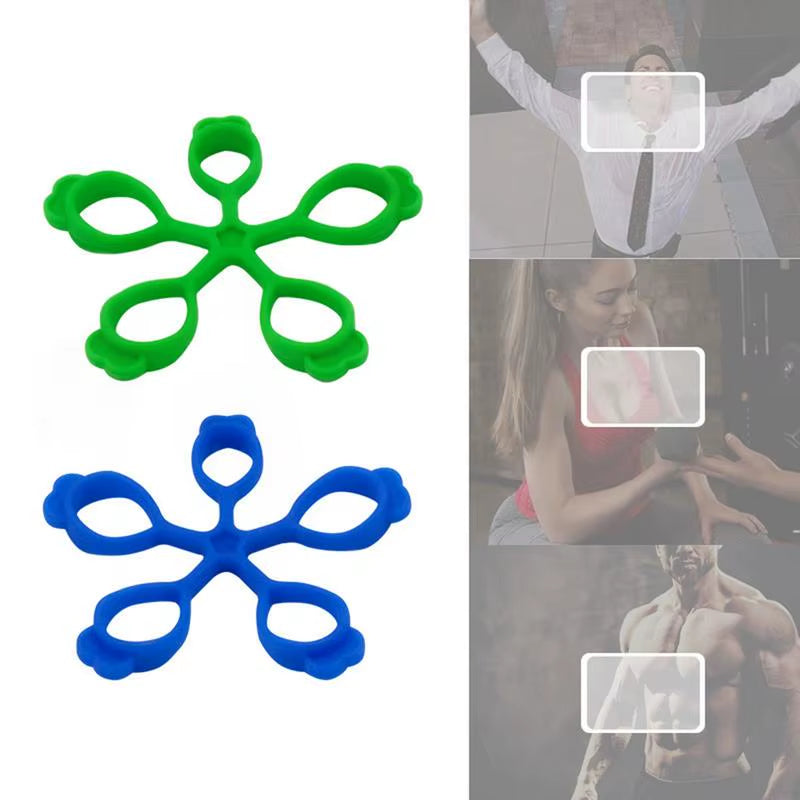 Hand Exerciser Finger Stretcher Grip Flower-Shaped Finger Exercise Trainer Gym Finger Trainer Hand Grip Exerciser Adult Finger