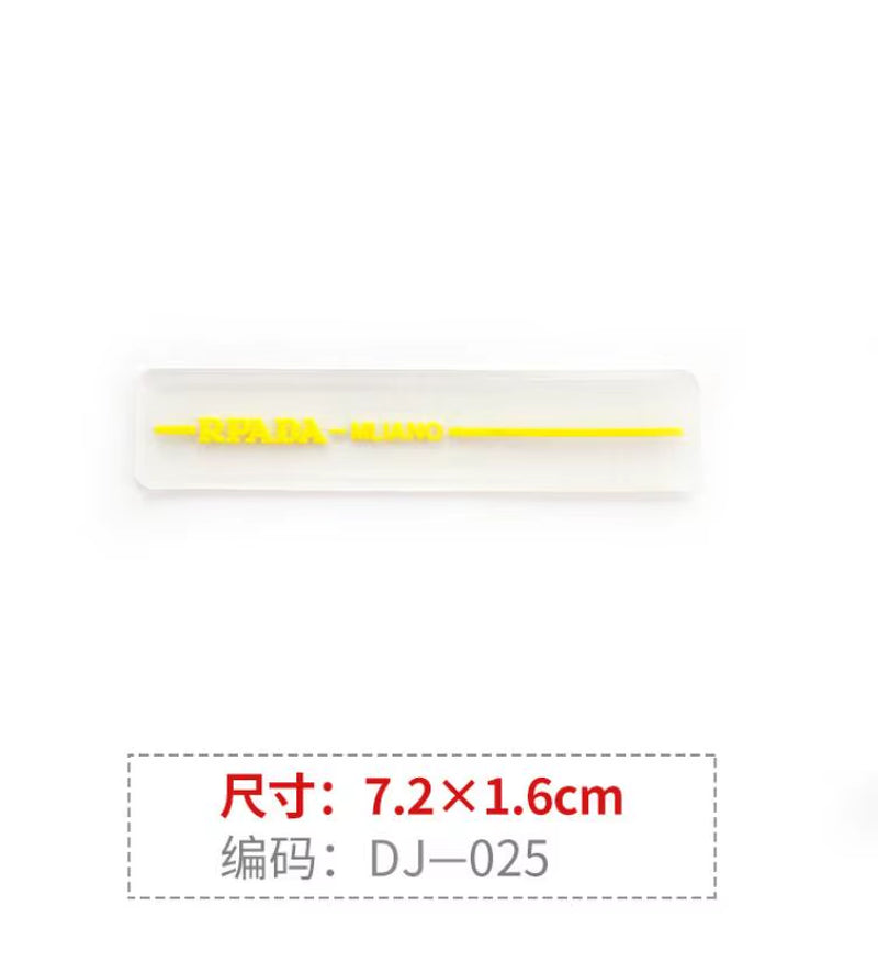 1 Piece Small Size Need Hand-Sewn Color PVC Soft Label, Rubber Label Patch Stickers, Clothes T-Shirt Hole Cloth Patch