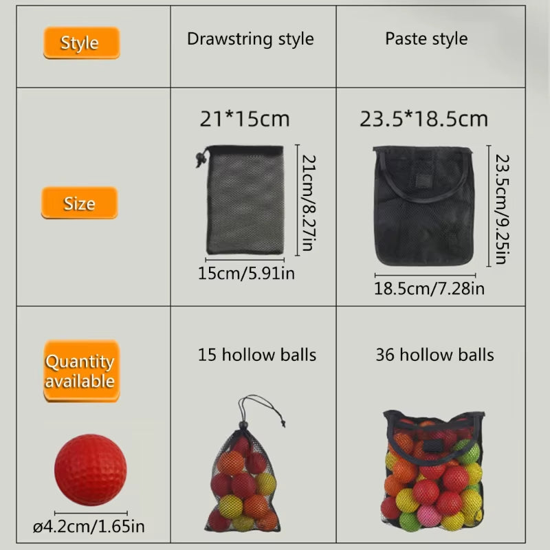 Golf Mesh Bag Small Sports Ball Net Bag Drawstrings Pouches Nylons Mesh Bag Convenience Storage Golf Part