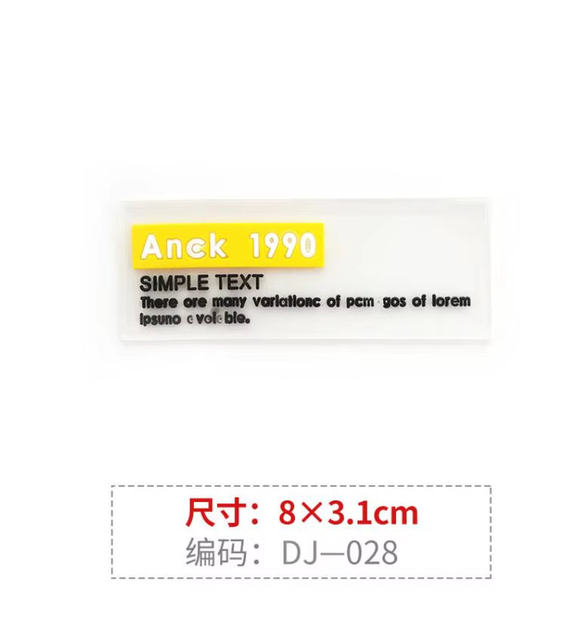 1 Piece Small Size Need Hand-Sewn Color PVC Soft Label, Rubber Label Patch Stickers, Clothes T-Shirt Hole Cloth Patch