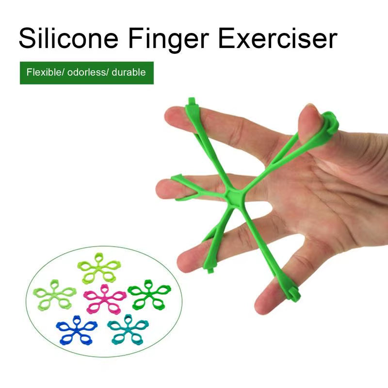 Hand Exerciser Finger Stretcher Grip Flower-Shaped Finger Exercise Trainer Gym Finger Trainer Hand Grip Exerciser Adult Finger